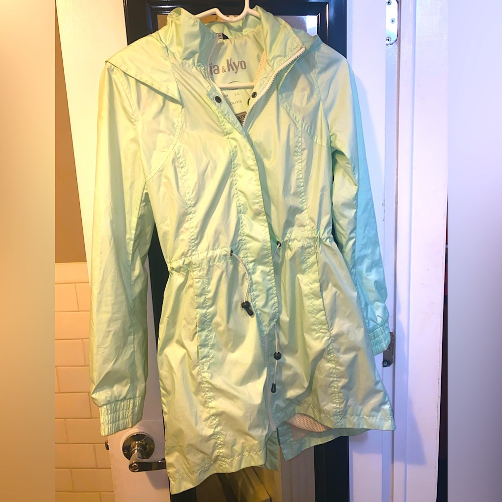 Soia & Kyo rain jacket/wind breaker mint green